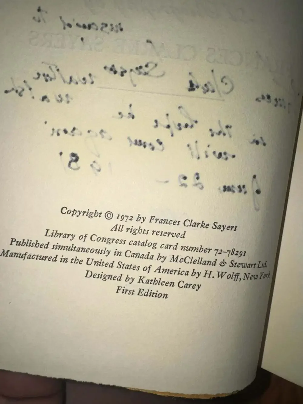 Anne Carroll Moore. A Biography. by SAYERS, Frances Clarke.: Signed by Author(s)